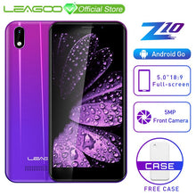 Load image into Gallery viewer, LEAGOO Z10 Android Mobile Phone 5.0&quot; 18:9 Full Screen 1GB RAM 8GB ROM MT6580 Quad Core 2000mAh 5MP Camera Dual SIM 3G Smartphone