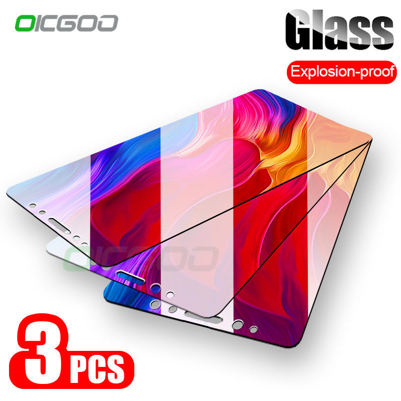 OICGOO 1-3 Pieces 9H Tempered Glass For Xiaomi Mi 8 9 SE lite Screen Protector For Xiaomi Mi 5X A1 A2 Lite Mi8 Protective Glass