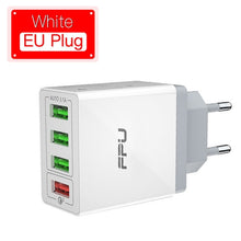 Load image into Gallery viewer, FPU USB Charger Quick Charge 3.0 Fast Charger QC3.0 QC Multi Plug Adapter Wall Mobile Phone Charger For iPhone Samsung Xiaomi Mi