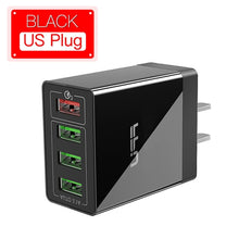 Load image into Gallery viewer, FPU USB Charger Quick Charge 3.0 Fast Charger QC3.0 QC Multi Plug Adapter Wall Mobile Phone Charger For iPhone Samsung Xiaomi Mi