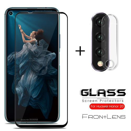 2-in-1 Camera Protector for honor 20 Protective glass For huawei honor 20 YAL-L21 YAL-L41 Safety Glas On honor20 6.26'' Len Film