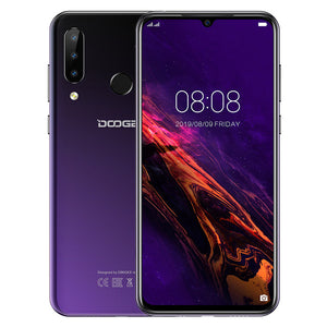 DOOGEE N20 New 2019 Smartphone 6.3inch FHD+ Display 4350mAh 4GB+64GB Octa Core 10w charge Fingerprint 16MP Triple Back Camera