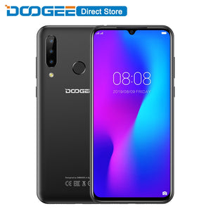 DOOGEE N20 New 2019 Smartphone 6.3inch FHD+ Display 4350mAh 4GB+64GB Octa Core 10w charge Fingerprint 16MP Triple Back Camera