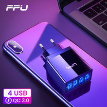 Load image into Gallery viewer, FPU USB Charger Quick Charge 3.0 Fast Charger QC3.0 QC Multi Plug Adapter Wall Mobile Phone Charger For iPhone Samsung Xiaomi Mi