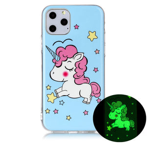 Luminous Phone Cases For Apple iPhone 11 11 Pro 11 Pro Max Case Silicone Ultra Slim Soft TPU Fluorescence Cover For iPhone 11