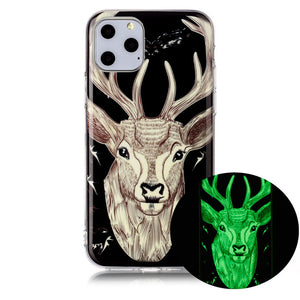 Luminous Phone Cases For Apple iPhone 11 11 Pro 11 Pro Max Case Silicone Ultra Slim Soft TPU Fluorescence Cover For iPhone 11