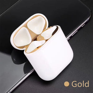 Metal Dust Guard for Apple AirPods Case Cover Accessory Protection Sticker Skin Protecting AirPods from Iron Metal Shavings