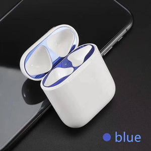 Metal Dust Guard for Apple AirPods Case Cover Accessory Protection Sticker Skin Protecting AirPods from Iron Metal Shavings