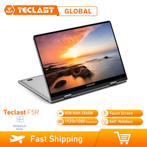 Teclast F5R Laptop 8GB RAM 256GB Windows 10 OS 11.6 Inch Intel APOLLO LAKE N3450 Quad Core 1.1GHz CPU SSD Touch Screen HDMI