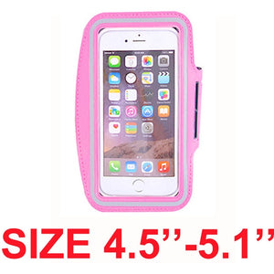 Armband For Size 4'' 4.5'' 4.7'' 5'' 5.5'' 6'' inch Sports Cell Phone Holder Case For iphone Huawei Samsung Xiaomi Phone On Hand